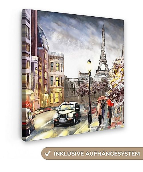 OneMillionCanvasses® Leinwandbild Kunstdrucke - Paris - Frankreich - Öl, Fo günstig online kaufen