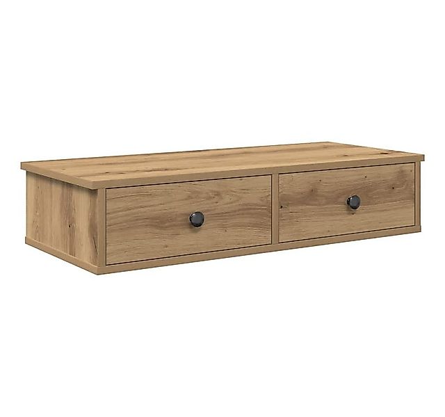 vidaXL Regal Wandregal mit Schubladen Artisan-Eiche 80x31x17cm Holzwerkstof günstig online kaufen