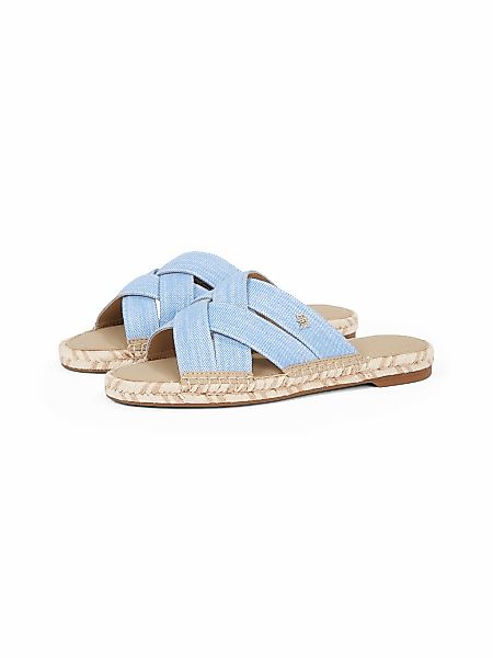 Tommy Hilfiger CHAMBRAY ESPADRILLE MULE Pantolette, günstig online kaufen