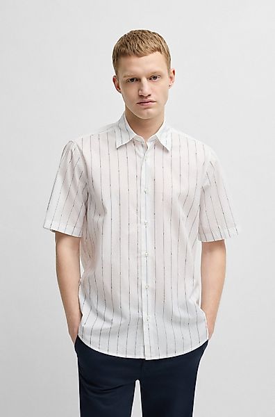 BOSS ORANGE Kurzarmhemd Rash_2_M mit durchgehenden günstig online kaufen