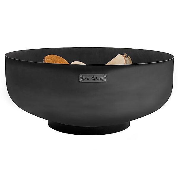 CookKing Feuerschale Stahl XXL Palermo Ø 80 cm x 35 cm Schwarz günstig online kaufen