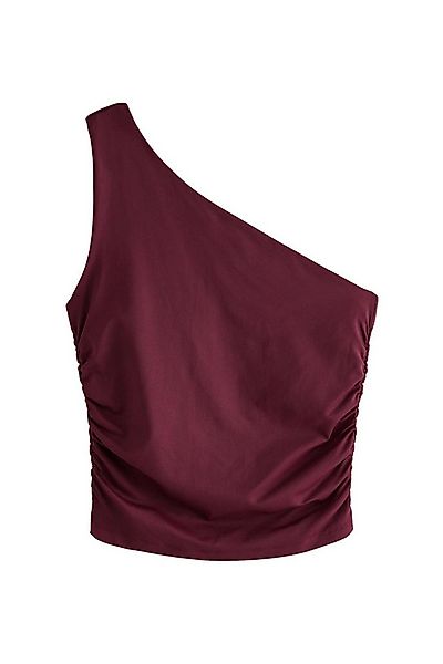 Next One-Shoulder-Top Einschultriges, gerafftes Oberteil aus Polyamid (1-tl günstig online kaufen
