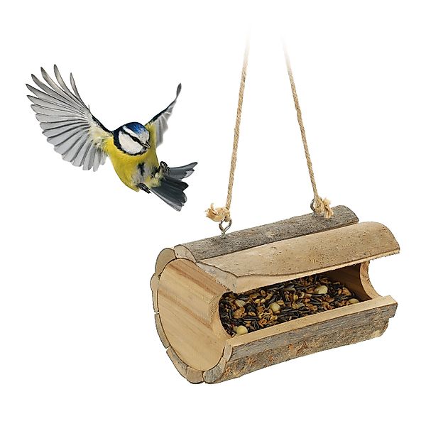 relaxdays Vogelhaus Vogelfutterhaus zum Aufhängen günstig online kaufen