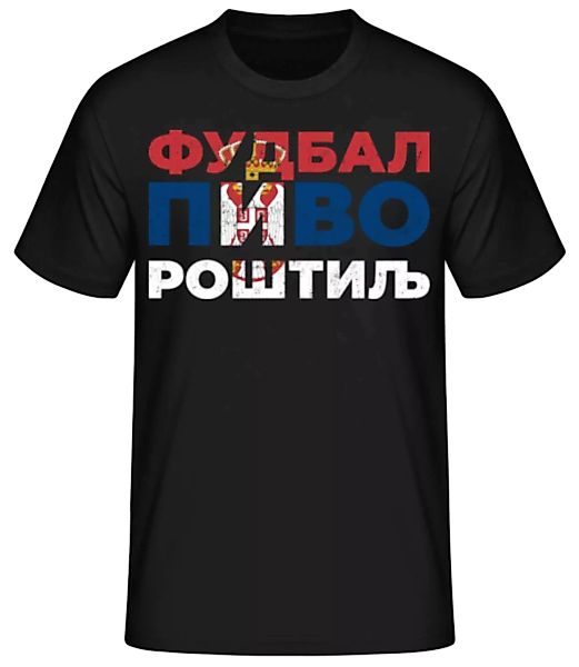 Фудбал Пиво Роштиљ · Männer Basic T-Shirt günstig online kaufen