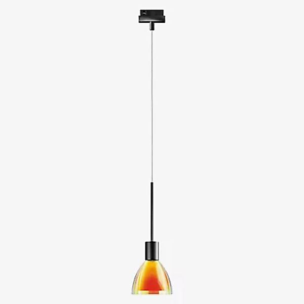 Bruck Silva Pendelleuchte LED für Duolare Schiene - ø11 cm, schwarz, Glas g günstig online kaufen