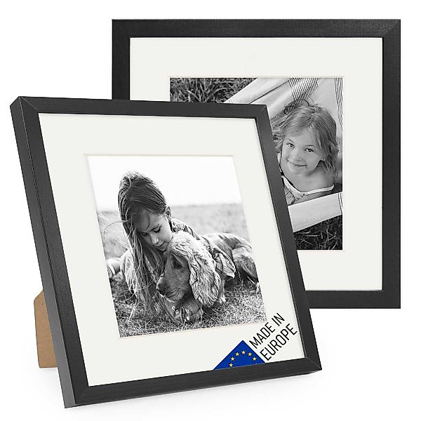 PHOTOLINI Bilderrahmen 2er Set Echtholz mit günstig online kaufen