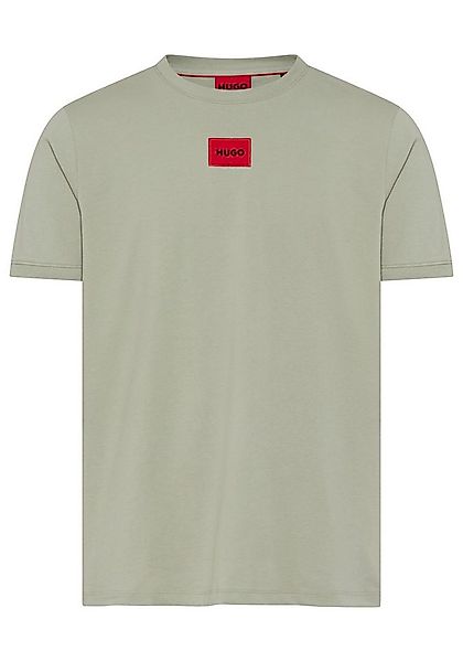 HUGO T-Shirt Diragolino Rundhalsausschnitt, Regular Fit, Logo-Label günstig online kaufen