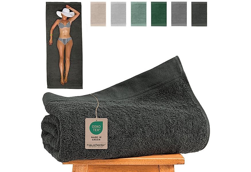 Hausfelder Saunatuch Saunahandtuch 80x200cm Premium Baumwolle Frottee 500g/ günstig online kaufen