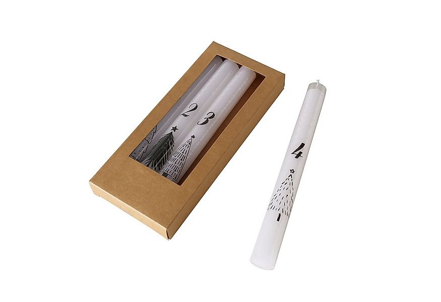 BOLTZE GRUPPE GmbH Formkerze ADA (4er-Set, 4 Adventskerzen), Adventskerzen günstig online kaufen