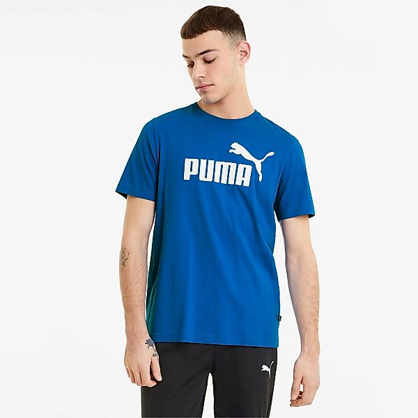 PUMA Essentials Logo Herren T-Shirt | Mit Aucun | Blau | Größe: XL günstig online kaufen
