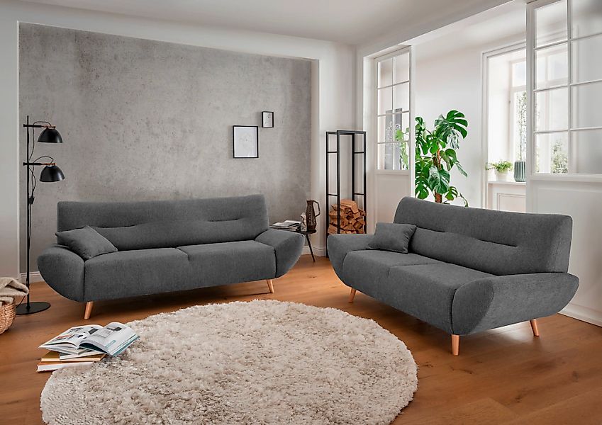 Home affaire Polstergarnitur "Drago, modern und zeitlos, aktuelle Formenspr günstig online kaufen