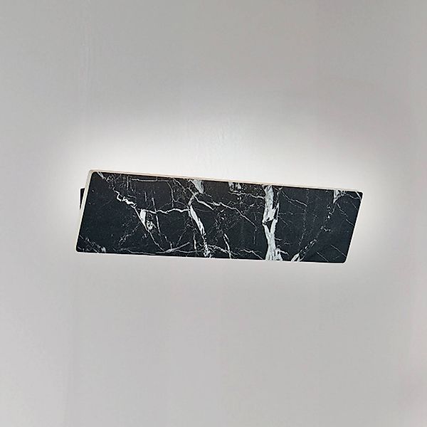 LED-Wandlampe Selena, Breite 40 cm, schwarz, Kunststein günstig online kaufen