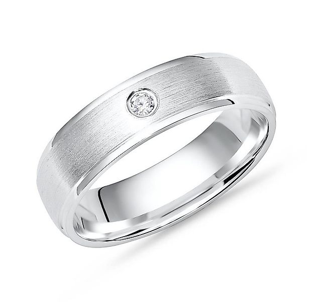 Unique Silberring Unique Silberring 925 Sterling Silber Zirkonia matt 5mm b günstig online kaufen