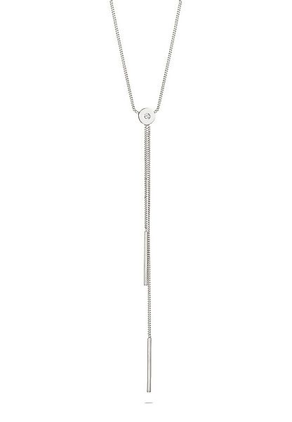 Elli Kette mit Anhänger Y-Kette Weiß 925 Sterling Silber, mit Kristallen vo günstig online kaufen