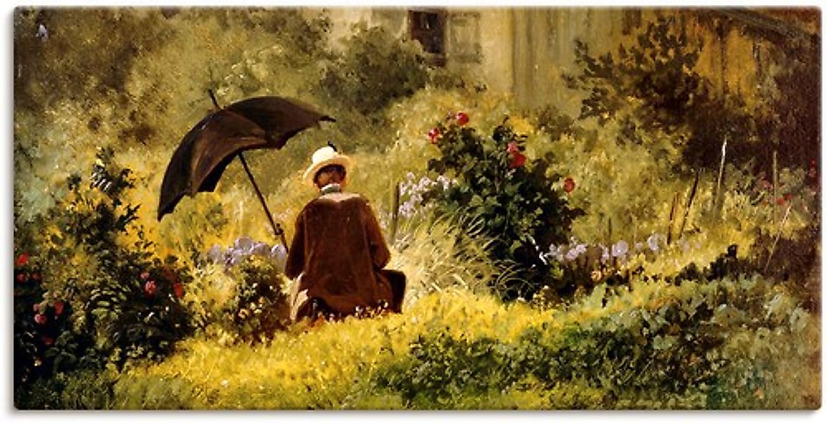 Artland Leinwandbild "Der Maler im Garten" Mann 1 Stk. tlg. auf Keilrahmen günstig online kaufen