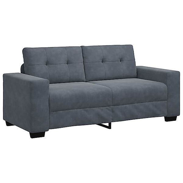 vidaXL Sofa Zweisitzer-Sofa Dunkelgrau 140 cm Samt günstig online kaufen