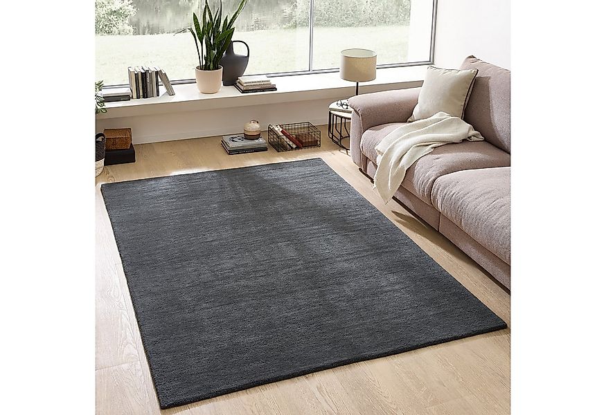 my home Wollteppich Gabbo Natur, Handgefertigt, Teppich, reine Wolle, melie günstig online kaufen