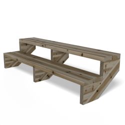 Gartenwelt Riegelsberger Außentreppe Terrassentreppe Kiefer kesseldruckimpr günstig online kaufen