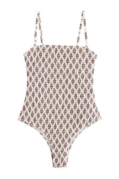 Next Badeanzug Bauchformender, gesmokter Bandeau-Badeanzug (1-St) günstig online kaufen