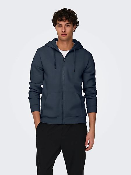 ONLY & SONS Kapuzensweatjacke "ONSCERES ZIP THR. HOODIE SWEAT NOOS" günstig online kaufen
