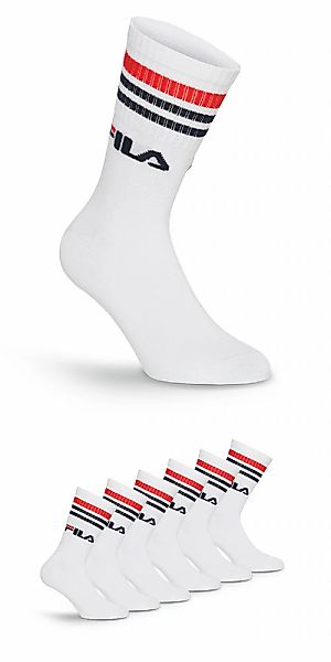 Fila Socken "UNISEX LIFESTYLE PLAIN SOCKS" 3 Paar, 6 Paar tlg. mit Logo-Sch günstig online kaufen
