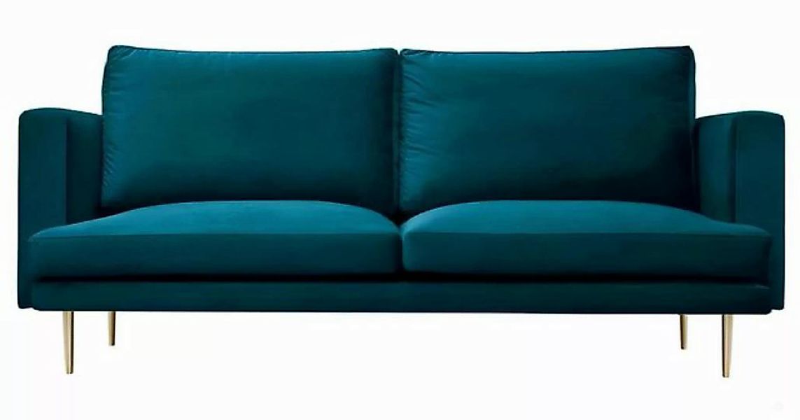 Xlmoebel Sofa Dreisitziges blaues Stoffsofa für das Wohnzimmer, Design-Couc günstig online kaufen