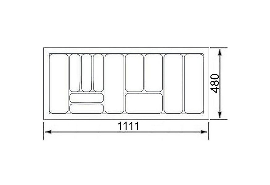 SO-TECH® Besteckeinsatz ORGA-BOX VIII Besteckeinsatz Lavagrau perlstruktur, günstig online kaufen