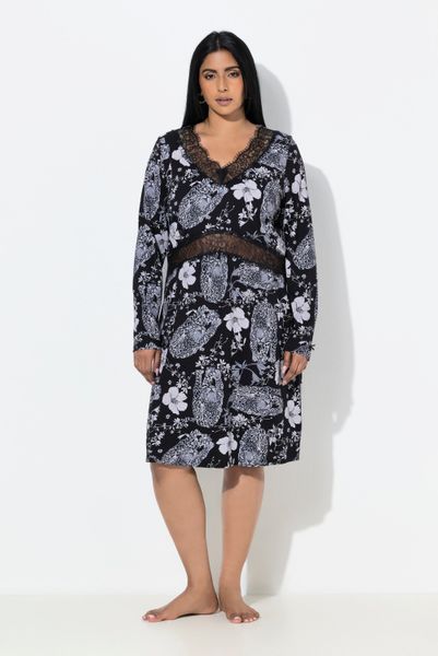 Ulla Popken Nachthemd TruYou Nachthemd Rosen günstig online kaufen