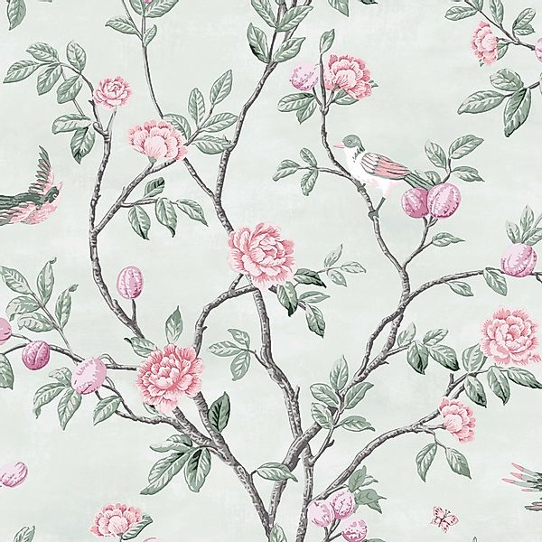 LAURA ASHLEY Vliestapete Eglantine, gemustert, FSC® günstig online kaufen