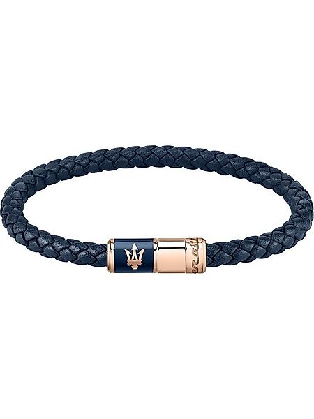 MASERATI Edelstahlarmband Maserati Herren-Armband Edelstahl, Leder, recycel günstig online kaufen