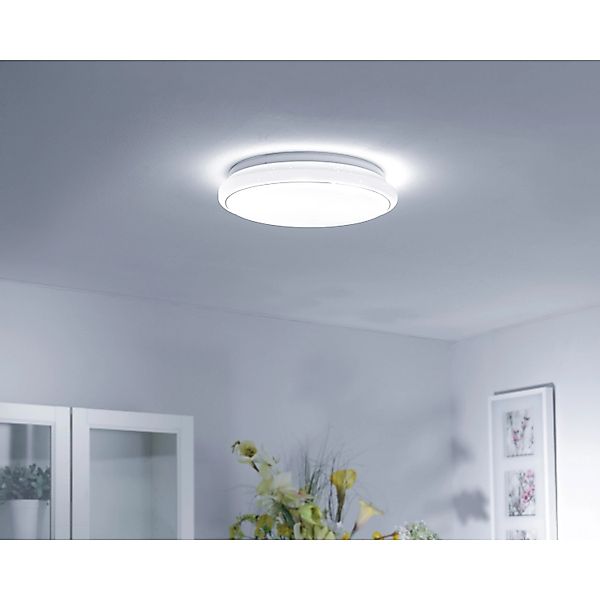 Just Light. LED-Deckenleuchte Jupiter Weiß Ø 44 cm günstig online kaufen