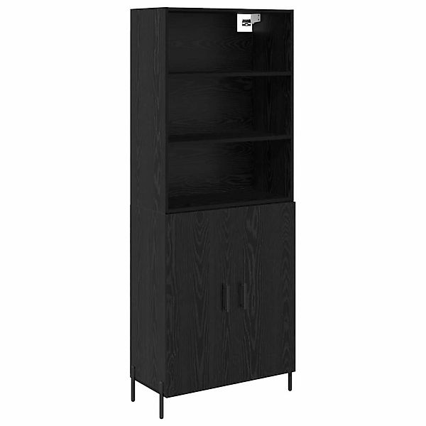 vidaXL Highboard 2 Stk Schwarz Eichen-Optik 69,5 x 34 x 180 cm 3416085 günstig online kaufen
