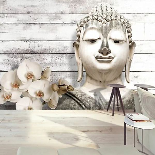 artgeist Fototapete Smiling Buddha mehrfarbig Gr. 200 x 140 günstig online kaufen