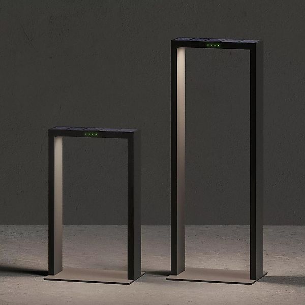 KLEWE LED-Solarlampe AXIS MAXI, anthrazit, 65 cm, Alu, IP65 günstig online kaufen