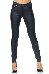 Elara Lederhose Elara Damen Hose Kunstleder günstig online kaufen