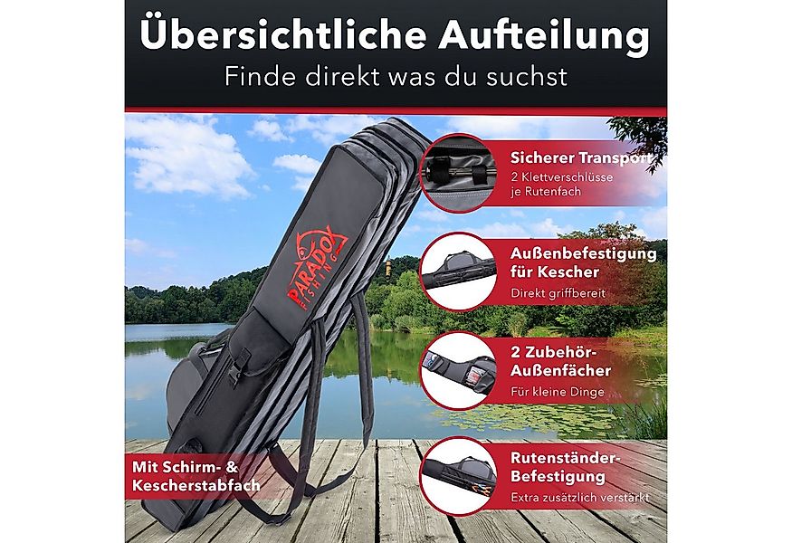 Paradox Fishing Angelrutentasche (2/3/4 Fächer 120/130/150/160/190 cm), Kes günstig online kaufen