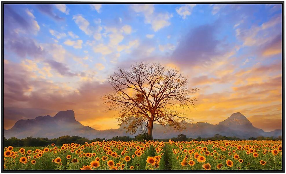 Papermoon Infrarotheizung »Sonnenblumenlandschaft«, sehr angenehme Strahlun günstig online kaufen