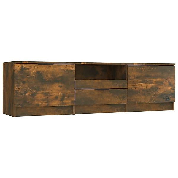 vidaXL TV-Schrank Räuchereiche 140x35x40 cm Holzwerkstoff 817111 günstig online kaufen