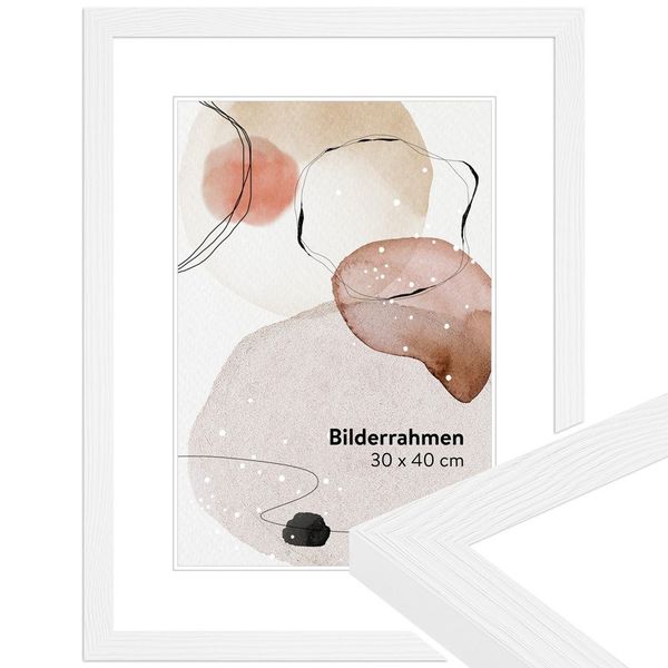 WANDStyle Bilderrahmen H300, Weiß, aus Massivholz günstig online kaufen