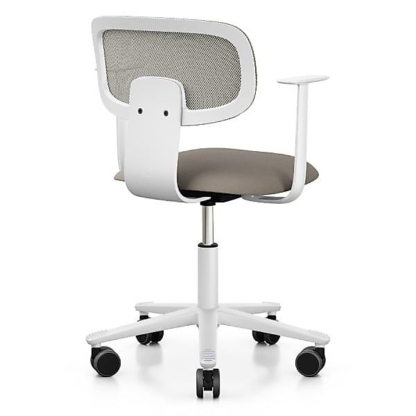 HAG Tion mesh 2340 | Bürostuhl weiß | Netzrücken | Stoff Select beige günstig online kaufen