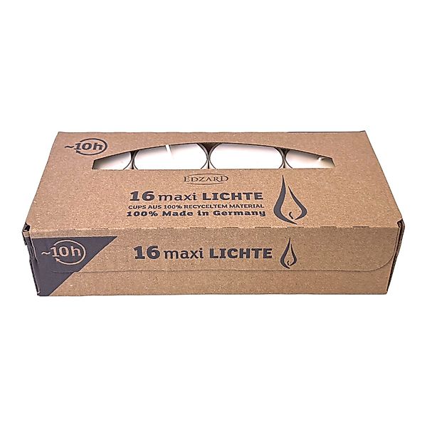 EDZARD Teelicht Maxi-Teelichter 16 Stück (Set, günstig online kaufen