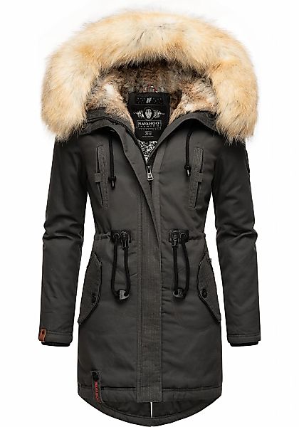 Navahoo Wintermantel "Bombii", stylischer Damen Winterparka mit Kunstfell-K günstig online kaufen