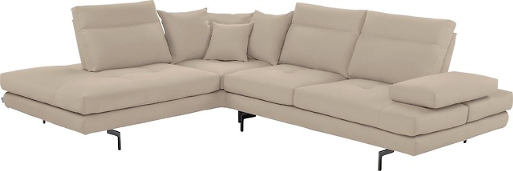 CALIA ITALIA Ecksofa »Toby Wing, Komfortsofa mit Sitzkomfort der Extraklass günstig online kaufen
