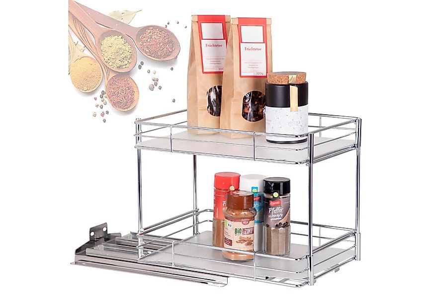 ONVAYA Gewürzregal ausziehbar, Gewürzständer aus Edelstahl günstig online kaufen