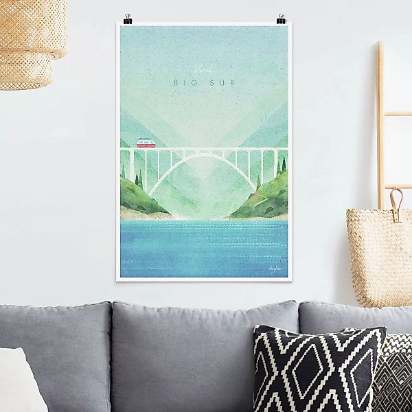 Poster Reiseposter - Big Sur günstig online kaufen