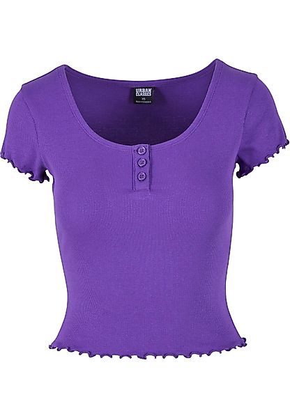 URBAN CLASSICS T-Shirt "Urban Classics Damen Ladies Rib Babylock Tee", (1 t günstig online kaufen
