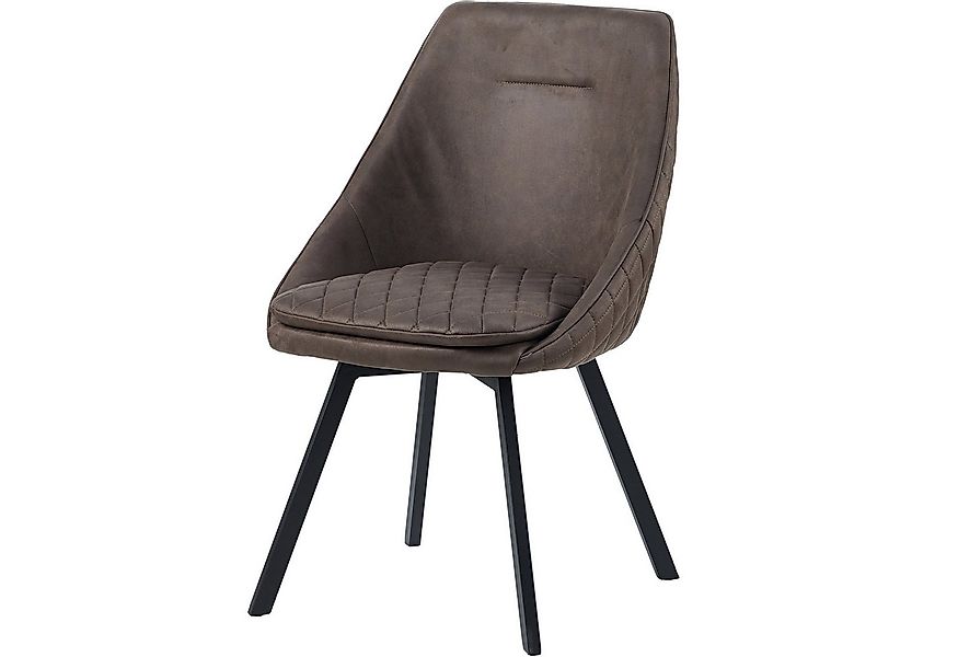 TRISENS Drehstuhl Polsterstuhl Cassiopeia (1 St), Essstuhl mit abgesteppter günstig online kaufen