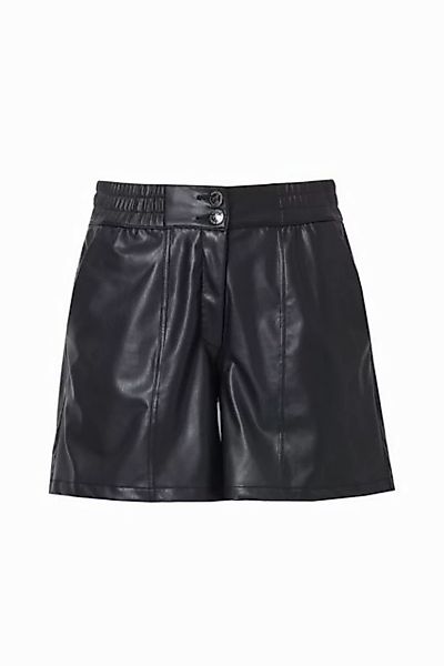 MIAMODA Funktionshose Shorts weites Bein Lederoptik günstig online kaufen