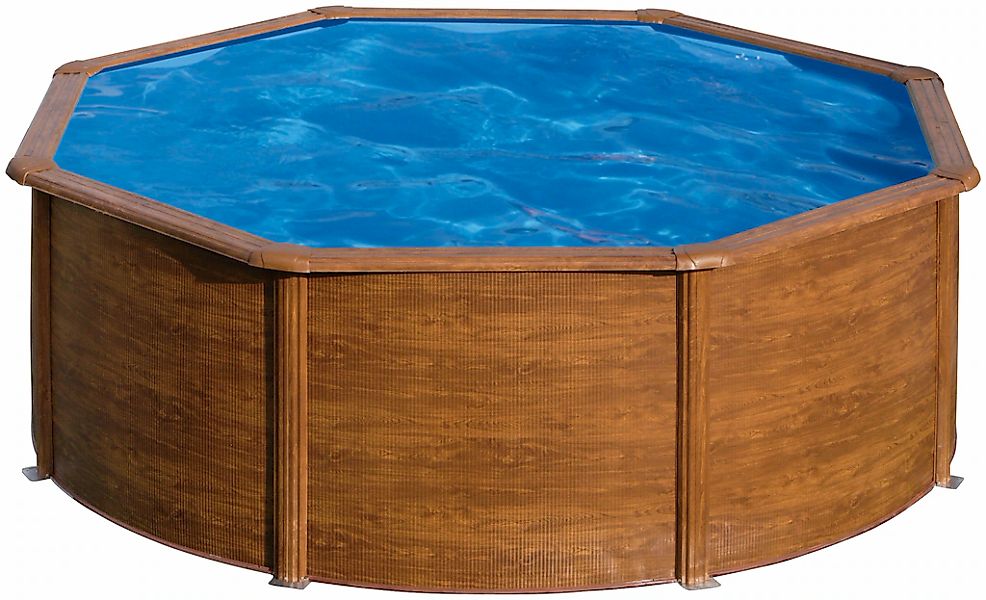 my POOL BWT Rundpool, (Set, 5 tlg.), in moderner Holzoptik, Höhe 120 cm, ve günstig online kaufen