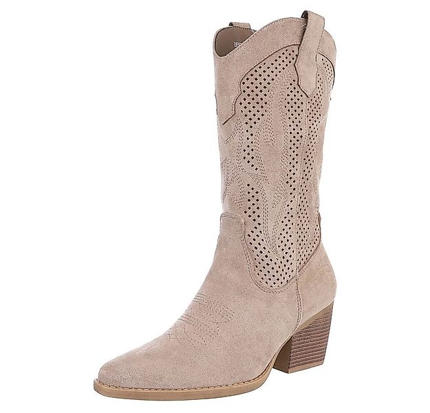 Ital-Design Damen Cowboyboots Western Westernstiefel (88671669) Blockabsatz günstig online kaufen